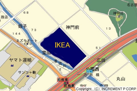 IKEA長久手の出店図の写真
