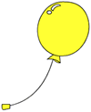 風船－黄色100